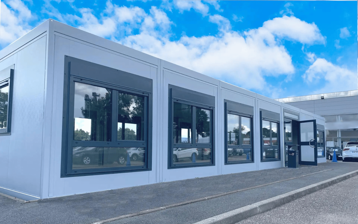 bureaux modulaires vitrés