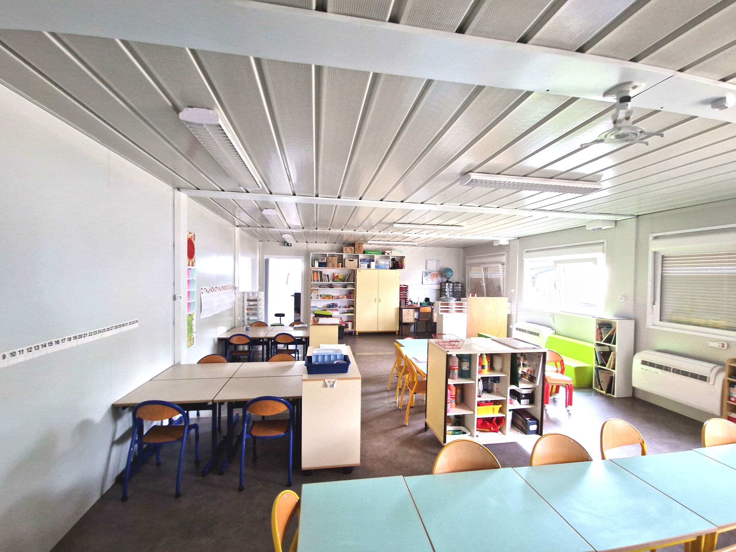 Salle de classe maternelle modulaire